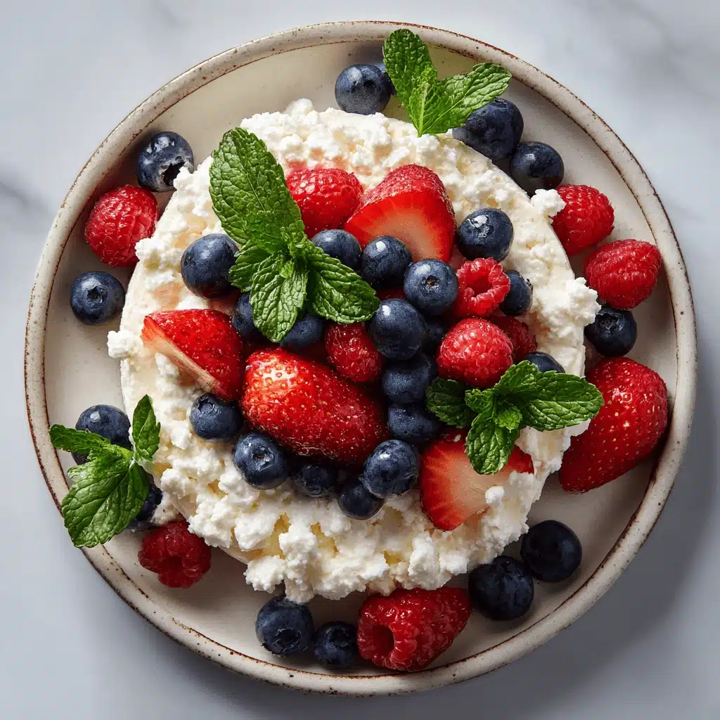 easy cottage cheese cheesecake healthy ingredients with fresh berries easy cottage cheese cheesecake healthy ingredients with fresh berries