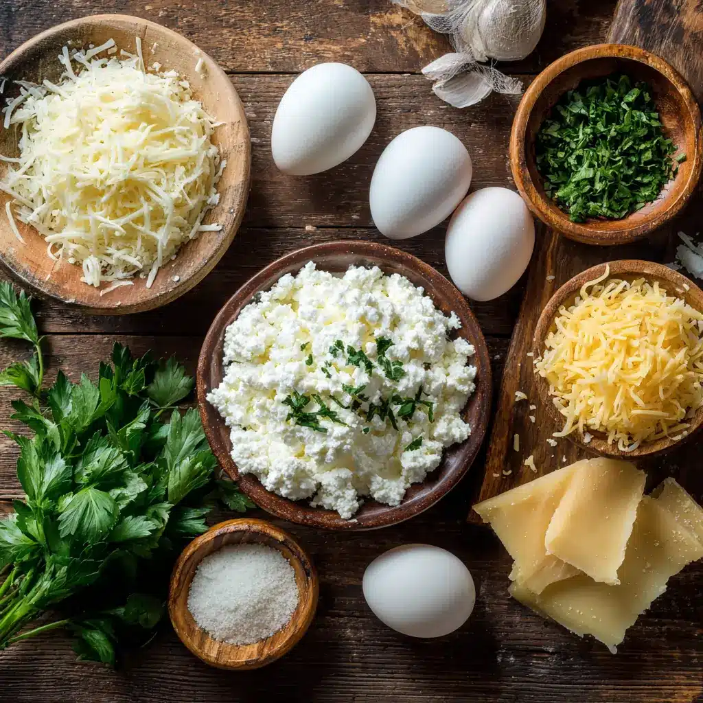 cottage cheese pizza crust no flour ingredients with eggs, cheese, and herbs
